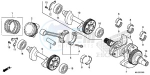 NC750XAE NC750XA Europe Direct - (ED) drawing CRANKSHAFT/ PI STON