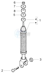 NRG 50 power purejet drawing Rear Damper