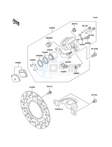 KX65 KX65A6F EU drawing Rear Brake