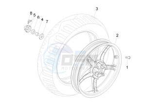 Liberty 200 4t Sport e3 drawing Rear Wheel