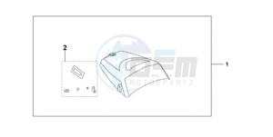 CBF600N9 France - (F / CMF) drawing SEAT COWL*NHA48M*