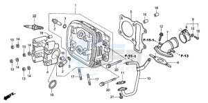 SCV100F LEAD drawing CYLINDER HEAD