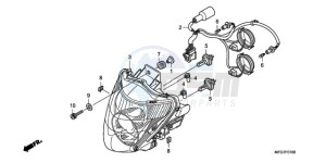 CB600F39 Europe Direct - (ED / ST) drawing HEADLIGHT