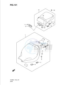 VL800 drawing SEAT (VL800L1 E24)