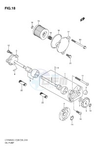 LT-R450 (E28-E33) drawing OIL PUMP