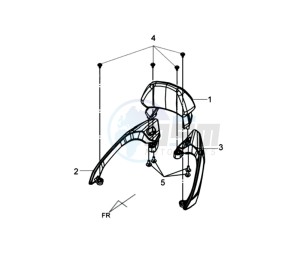 GTS 125 EFI drawing GRIP BAR  L / R