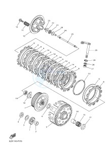 WR250F (2GB2 2GB3 2GB4 2GB4) drawing CLUTCH