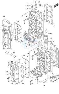 DF 250 drawing Cylinder Head SS Model