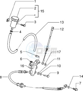 Sfera RST 80 drawing Front brake cylinder