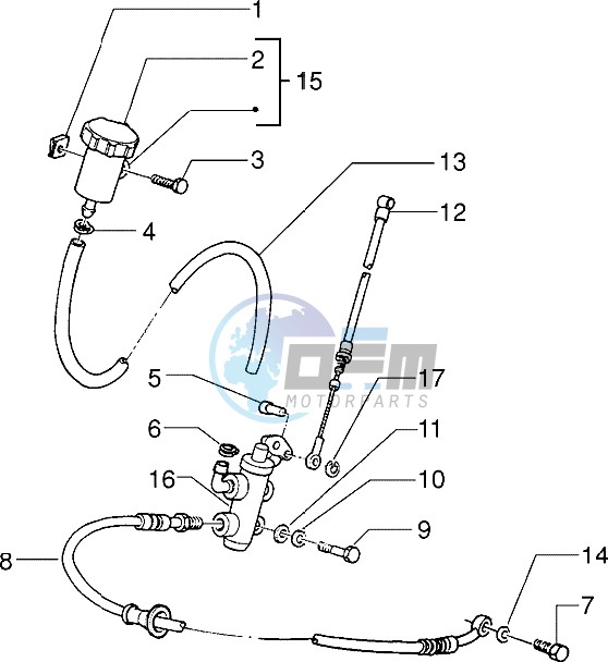 Front brake cylinder