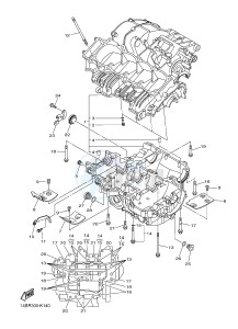 YZF-R1 YZF-R1M 998 R1 (2SG5 2SG6) drawing CRANKCASE