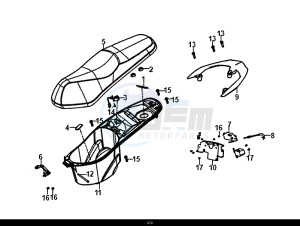 JET 14 (25 KM/H) (XC05W1-NL) (E4) (L8-M0) drawing SEAT REAR GRIP