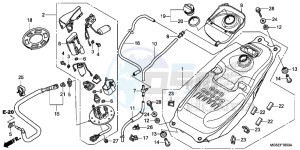 NC700SDD NC700S Dual Cluth ABS 2ED drawing FUEL TANK/ FUEL PUMP