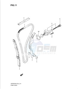 GSF650/S drawing CAM CHAIN