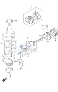 DF 90A drawing Crankshaft