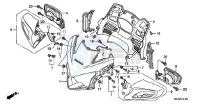 ST1300A9 ED / ABS MME drawing UPPER COWL