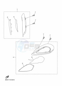 YFZ50 (BW4G) drawing HEADLIGHT