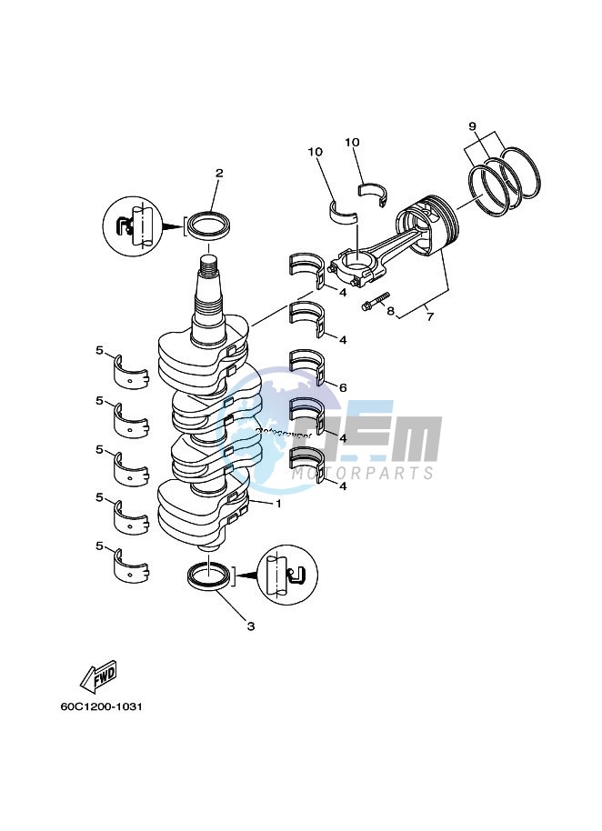 CRANKSHAFT--PISTON