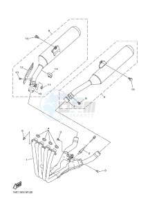 FJR1300AE FJR1300-AE (2PD1 2PD2 2PD6) drawing EXHAUST