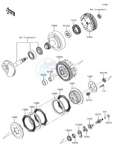 KLX110 KLX110CFF EU drawing Clutch