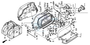 GL1500SE GOLDWING SE drawing SADDLEBAG