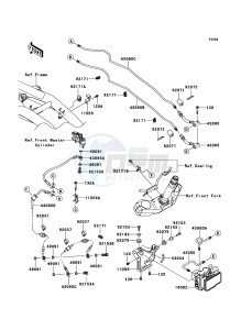 Z750R ABS ZR750PCF UF (UK FA) XX (EU ME A(FRICA) drawing Brake Piping