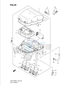 GSX1300R drawing AIR CLEANER