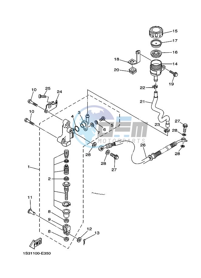 REAR MASTER CYLINDER