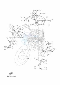 XTZ690 TENERE 700 (BFF2) drawing FUEL TANK 2