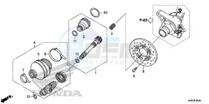 TRX500FM6H Europe Direct - (ED) drawing PROPELLER SHAFT