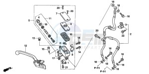 CBF1000A drawing FR. BRAKE MASTER CYLINDER (CBF1000)