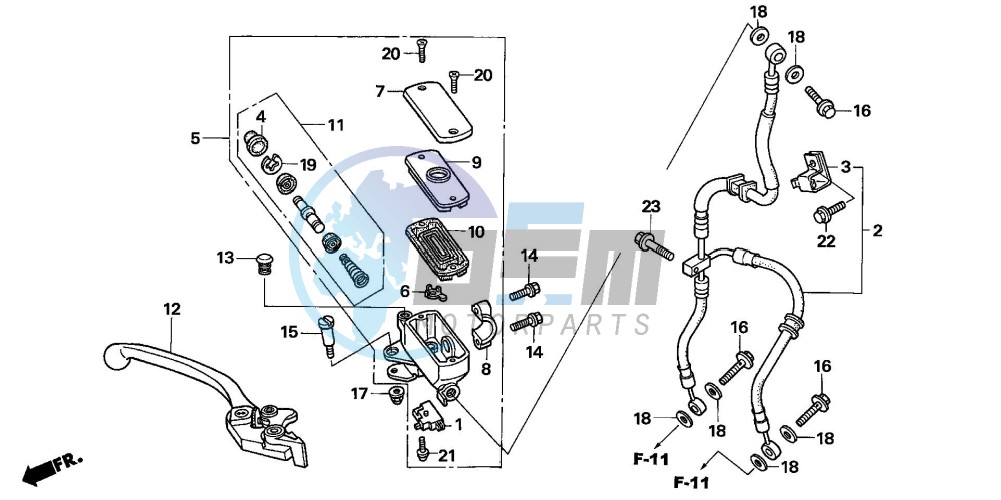 FR. BRAKE MASTER CYLINDER (CBF1000)