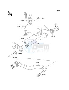 KX85/KX85-<<II>> KX85ADF EU drawing Gear Change Mechanism