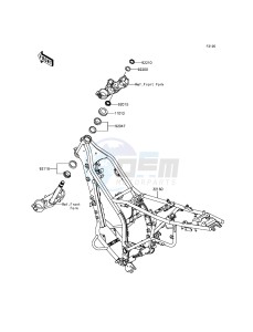 KLX250 KLX250SEF XX (EU ME A(FRICA) drawing Frame