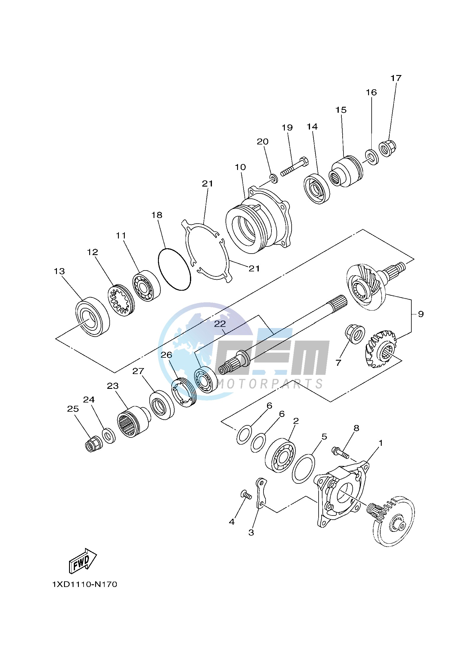 MIDDLE DRIVE GEAR