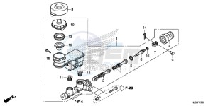 SXS700M4H Europe Direct - (ED) drawing FR. BRAKE MASTER CYLINDER