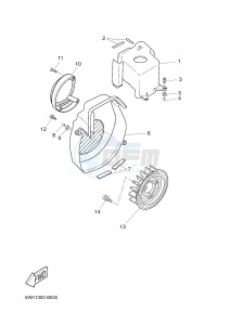 CW50 BOOSTER (5WWN 5WWN) drawing AIR SHROUD & FAN