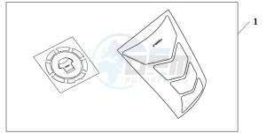 CB1300S CB1300SUPERBOLD'OR drawing TANKPAD / FUEL LID COVER