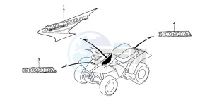 TRX300EX SPORTRAX drawing MARK(TRX300EX3)