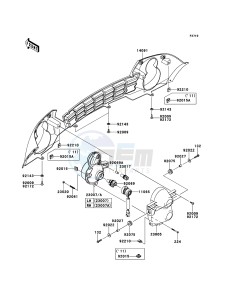 MULE_600 KAF400BFF EU drawing Headlight(s)