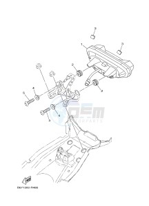 MTN1000 MTN-1000 MT-10 (B671) drawing TAILLIGHT