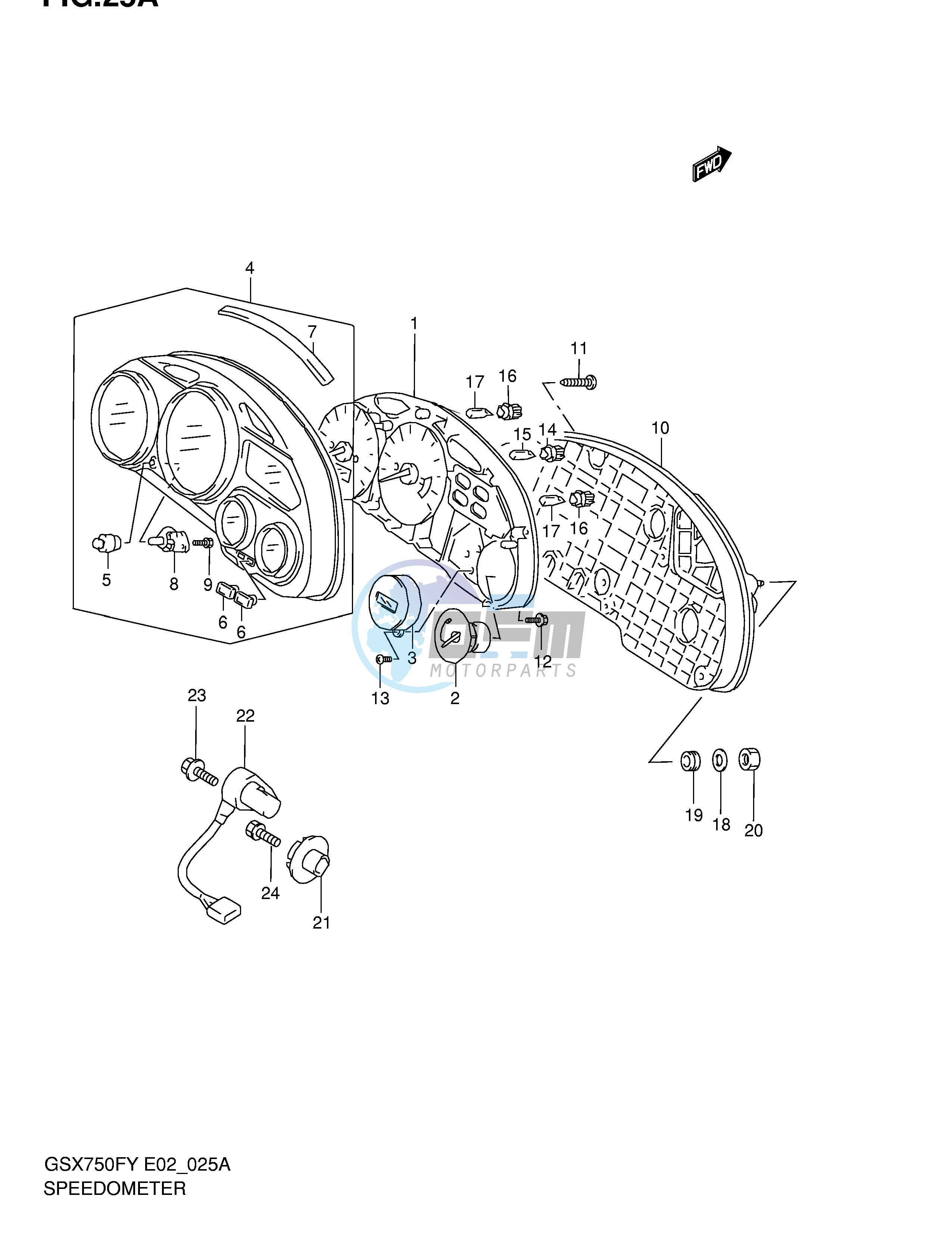 SPEEDOMETER (MODEL Y K1)