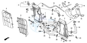 CRF450X drawing RADIATOR