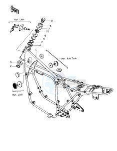 KZ 650 E [LTD] (E1) [LTD] drawing FRAME