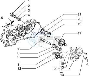 Typhoon 50 m.y. 2004 drawing Rear wheel shaft