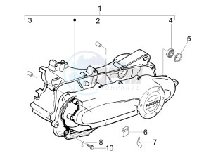 Liberty 50 2t Sport (UK) UK drawing Crankcase cover - Crankcase cooling