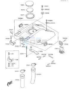 JS 650 A [650 SX] (A3-A4) [650 SX] drawing ENGINE HOOD