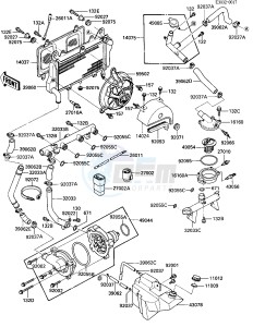 ZX 900 A [NINJA] (A1-A2) NINJA 900 drawing RADIATOR_FAN_WATER PUMP