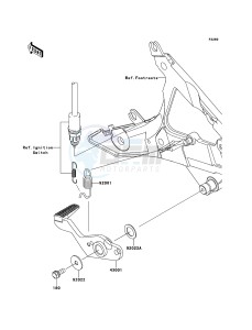 ER-6N ER650CBF GB XX (EU ME A(FRICA) drawing Brake Pedal