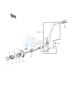 H2 B [MACH IV] (-B) 750 [MACH IV] drawing KICKSTARTER MECHANISM